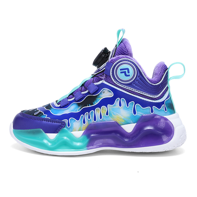 

Теплые повседневные кроссовки фиолетово-черные красно-черные зеленые детские Philo Yingbang