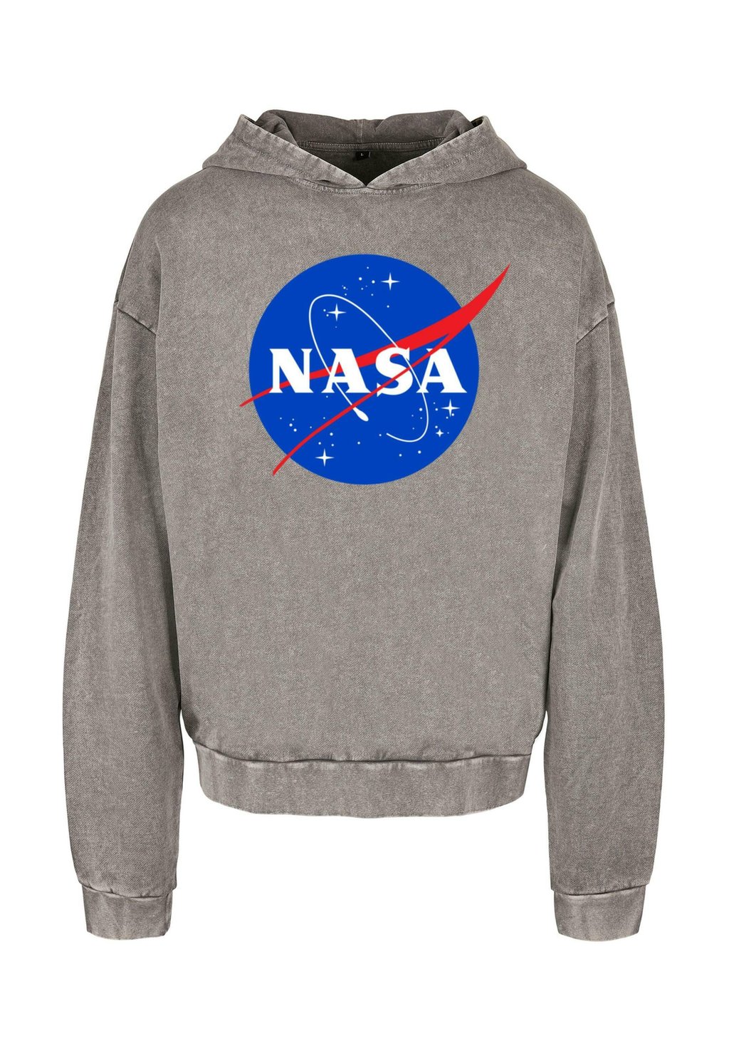 

Толстовка с капюшоном NASA INSIGNIA LOGO ACID WASHED ABSOLUTE CULT, темно-серый