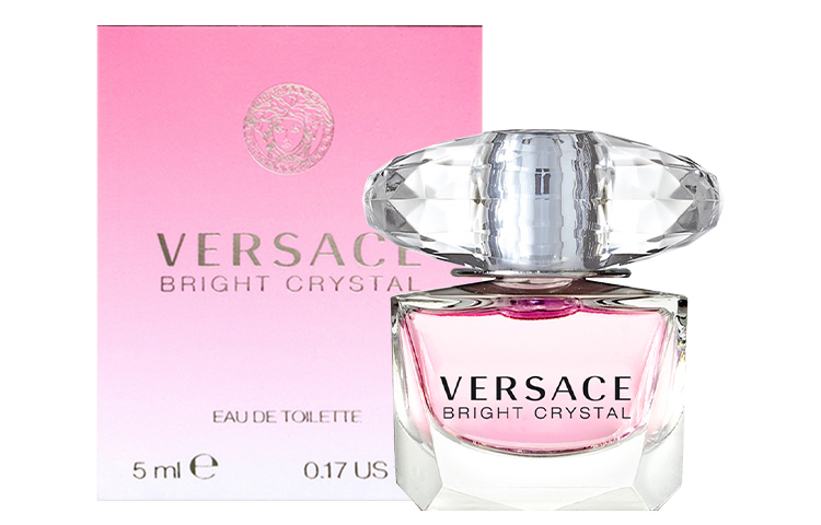 VERSACE Розовый кристалл алмаз пробный набор туалетная вода помело пион лотос испытайте удовольствие 5ml хэллоуин — фото 2