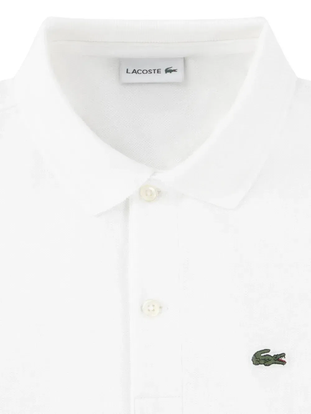 Рубашка поло с логотипом Lacoste Kids, белый — фото 3