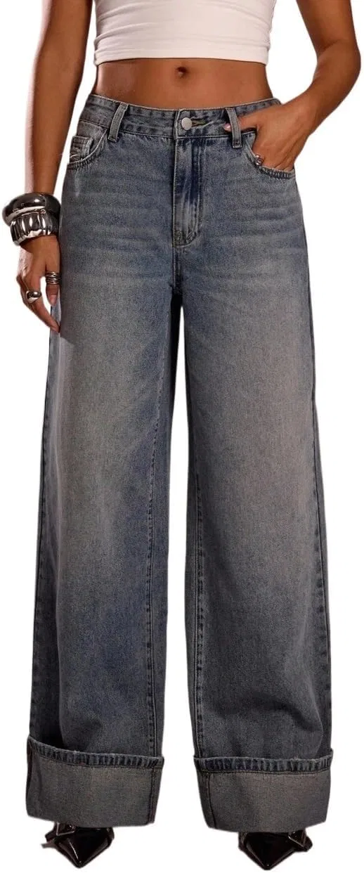 Джинсы свободные Baggy, Medium Wash