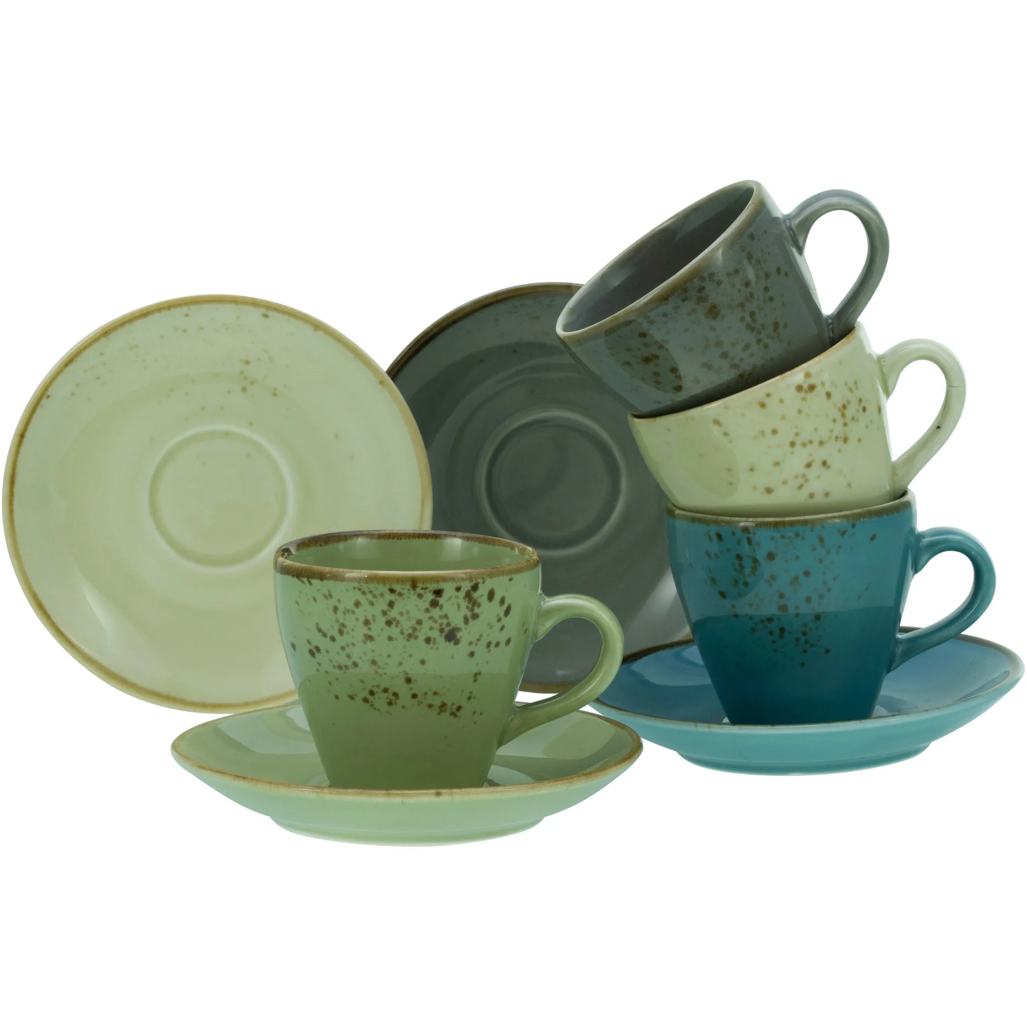

Чашка для эспрессо CreaTable «Coffee cup NATURE COLLECTION», (набор, 8 предметов), набор чашек, натуральный цвет с посыпкой, 4 чашки, 4 блюдца, цвет bunt