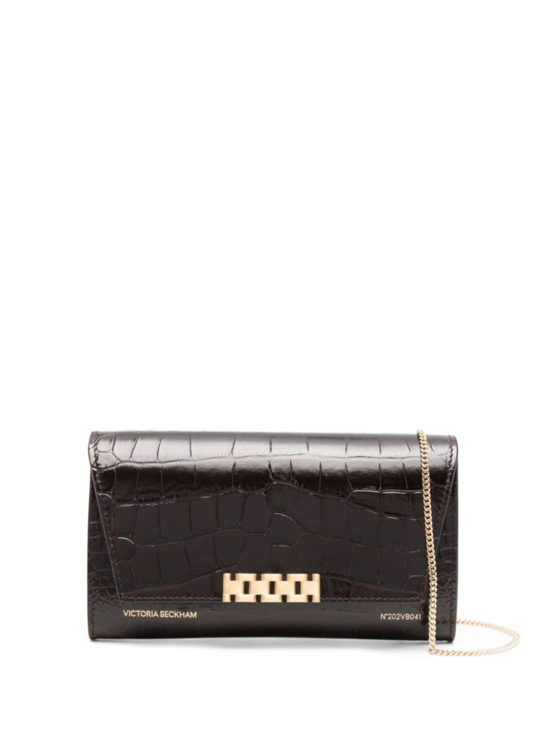 

Victoria Beckham клатч Wallet on Chain, коричневый
