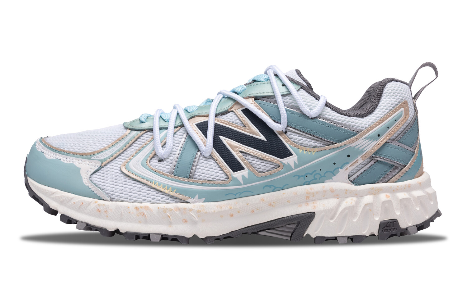 

Кроссовки NB 410 унисекс с низким верхом, серебристые/белые/синие New Balance