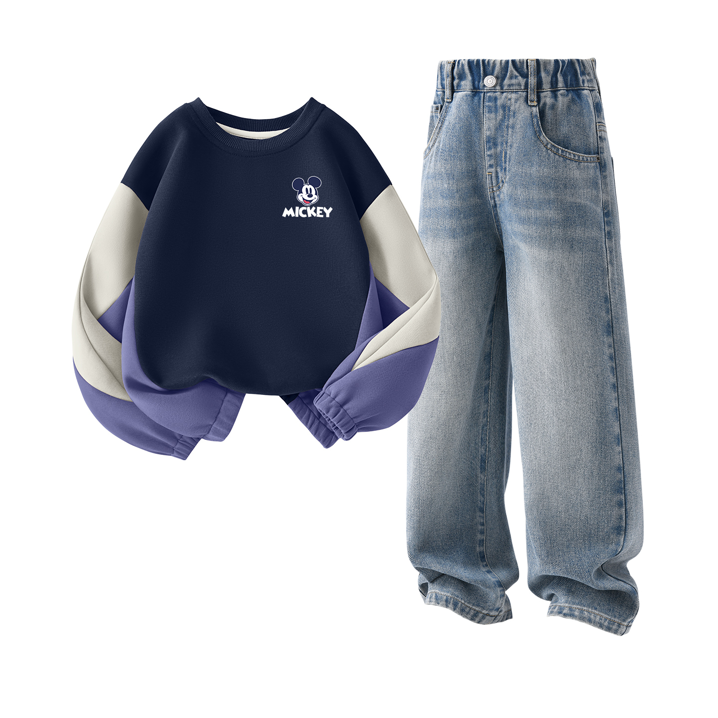 

Детская повседневная спортивная одежда Disney, темный индиго