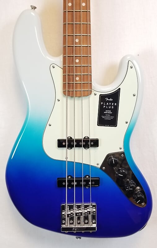 

Басс гитара Fender Player Plus Jazz Bass, Active Noiseless Pickups, Pau Ferro FB, Belair Blue, W/Bag