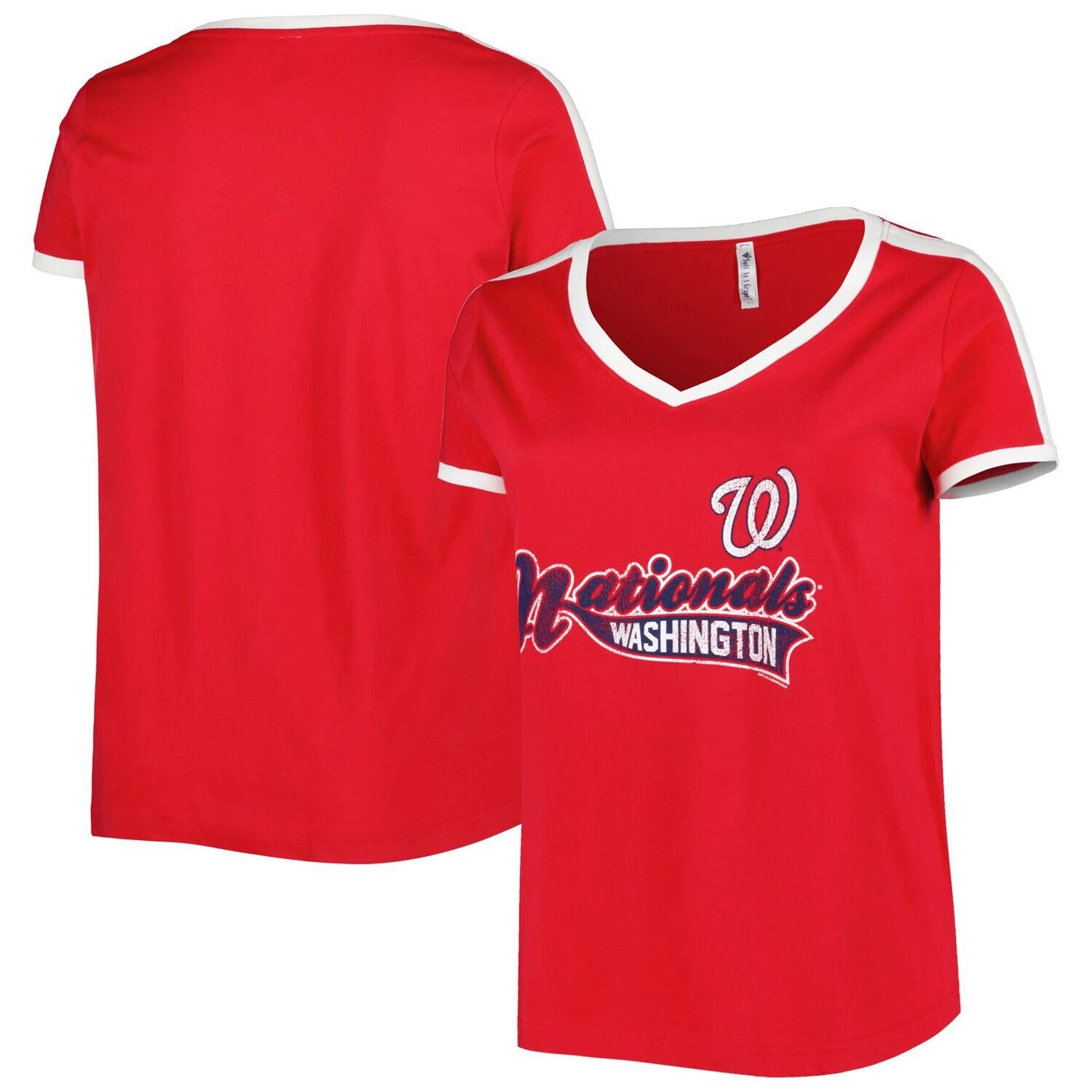 

Женская мягкая, как виноградно-красная футболка Washington Nationals больших размеров с v-образным вырезом, Красный, Женская мягкая, как виноградно-красная футболка Washington Nationals больших размеров с v-образным вырезом