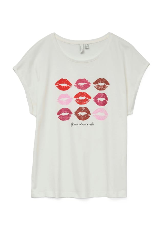 

Хлопковая футболка Vero Moda, белый
