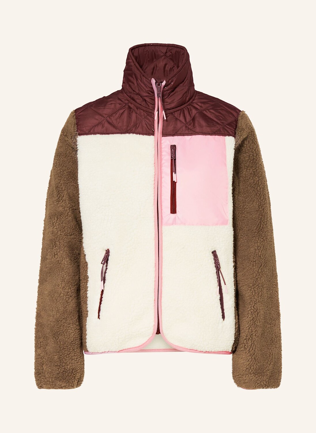 

Куртка jcberri из смешанного материала TheJoggConcept, цвет DUNKELROT/ECRU/BRAUN