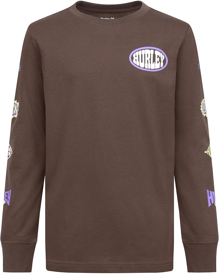 

Лонгслив Hurley Kids Badge Long Sleeve Tee, цвет Espresso