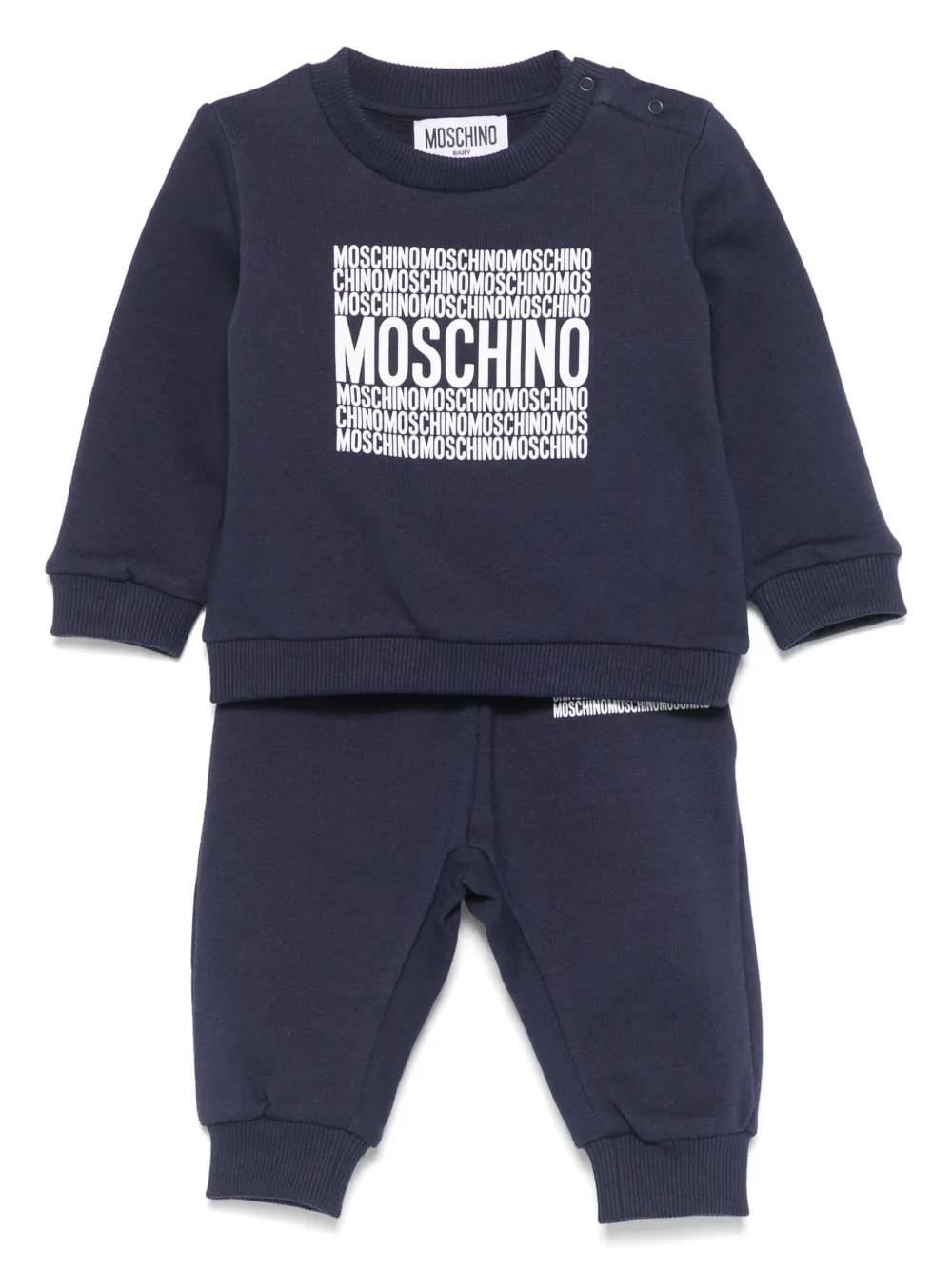 

Спортивный костюм с логотипом Moschino Kids, синий