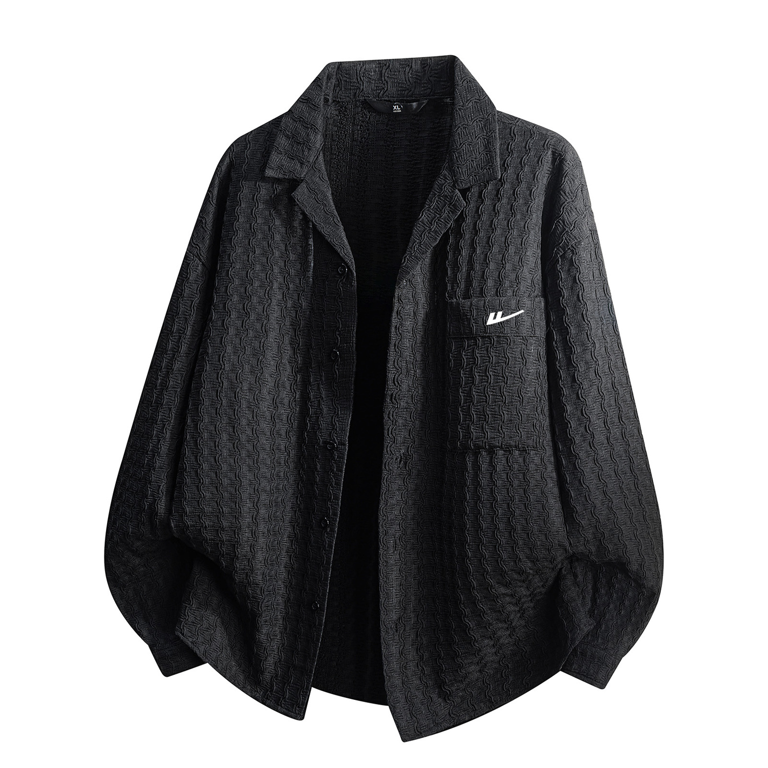 

Рубашка женская Lapel Moderate WARRIOR, черный[free diy brand merch]