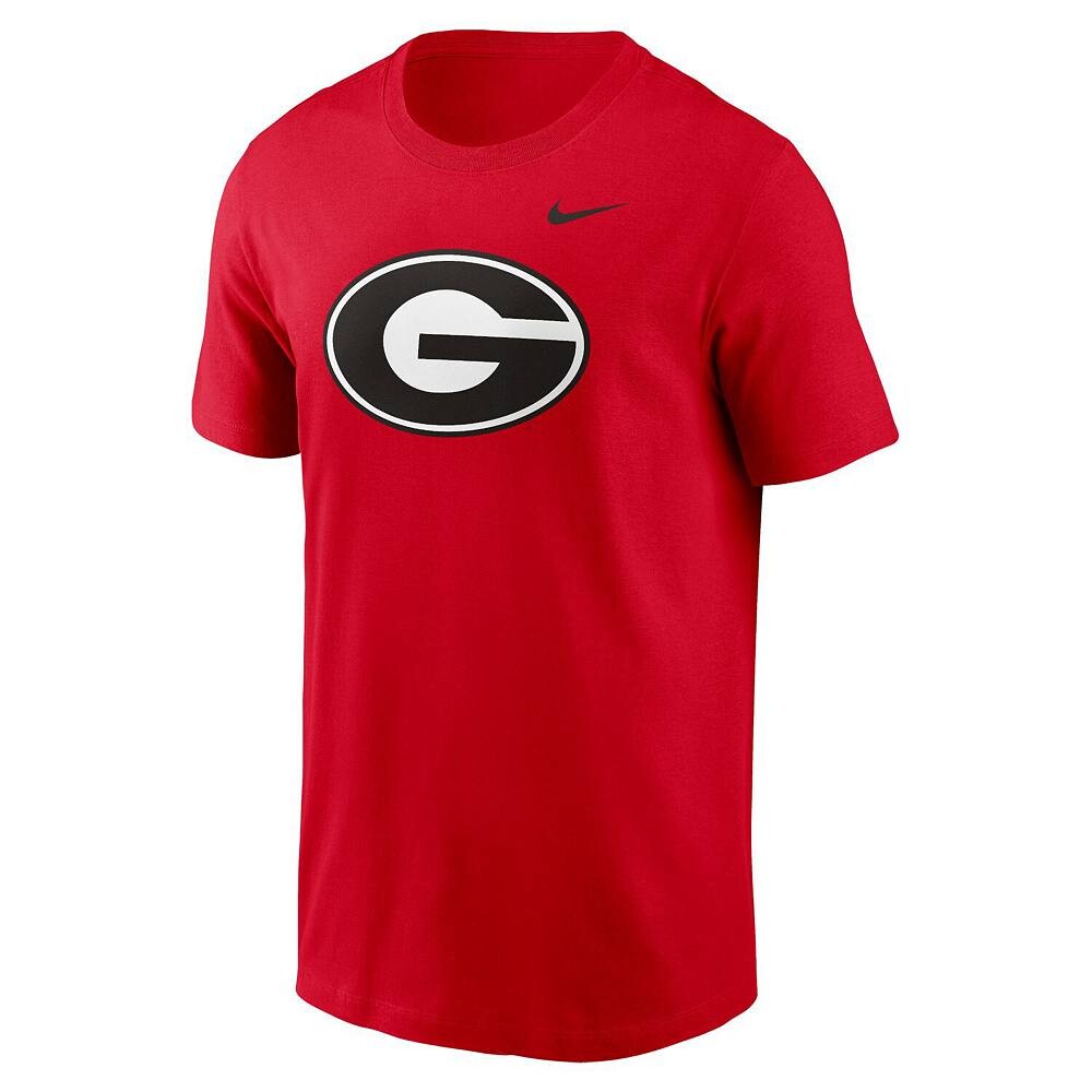 Мужская красная футболка с логотипом Nike Georgia Bulldogs Primetime Evergreen, цвет Uga Red — фото 3