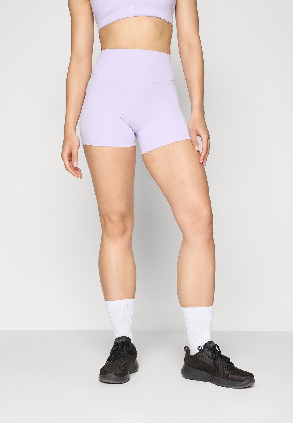 

Леггинсы HIGH WAISTED PURELUXE SHORT Fabletics, сиреневый