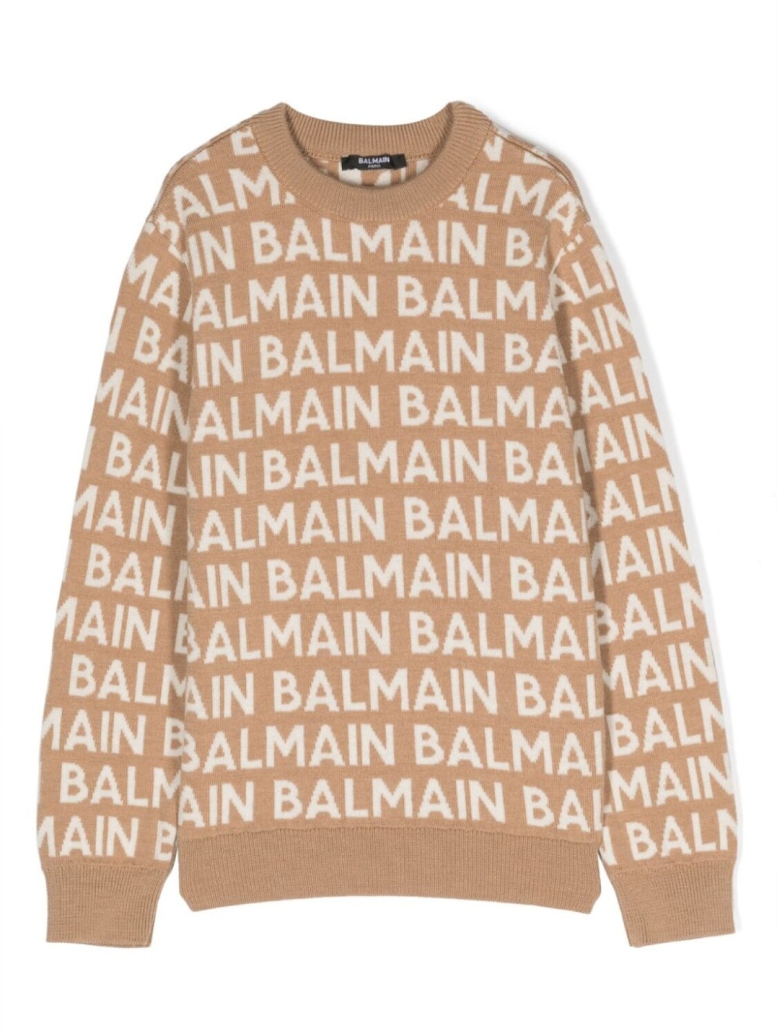 

Balmain Kids джемпер с логотипом, нейтральный цвет