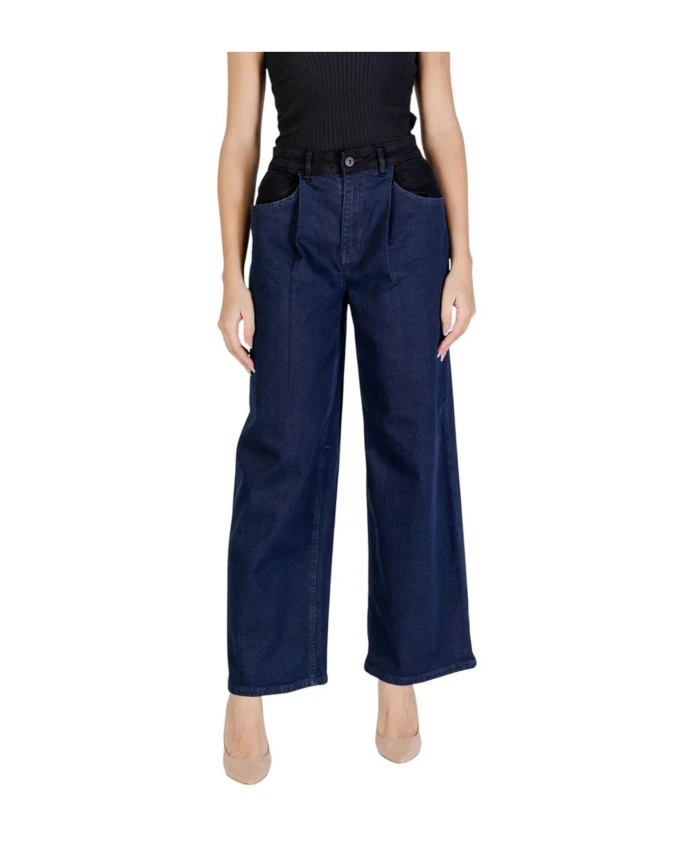 

Синие джинсы и брюки из хлопковой смеси Ichi, синий