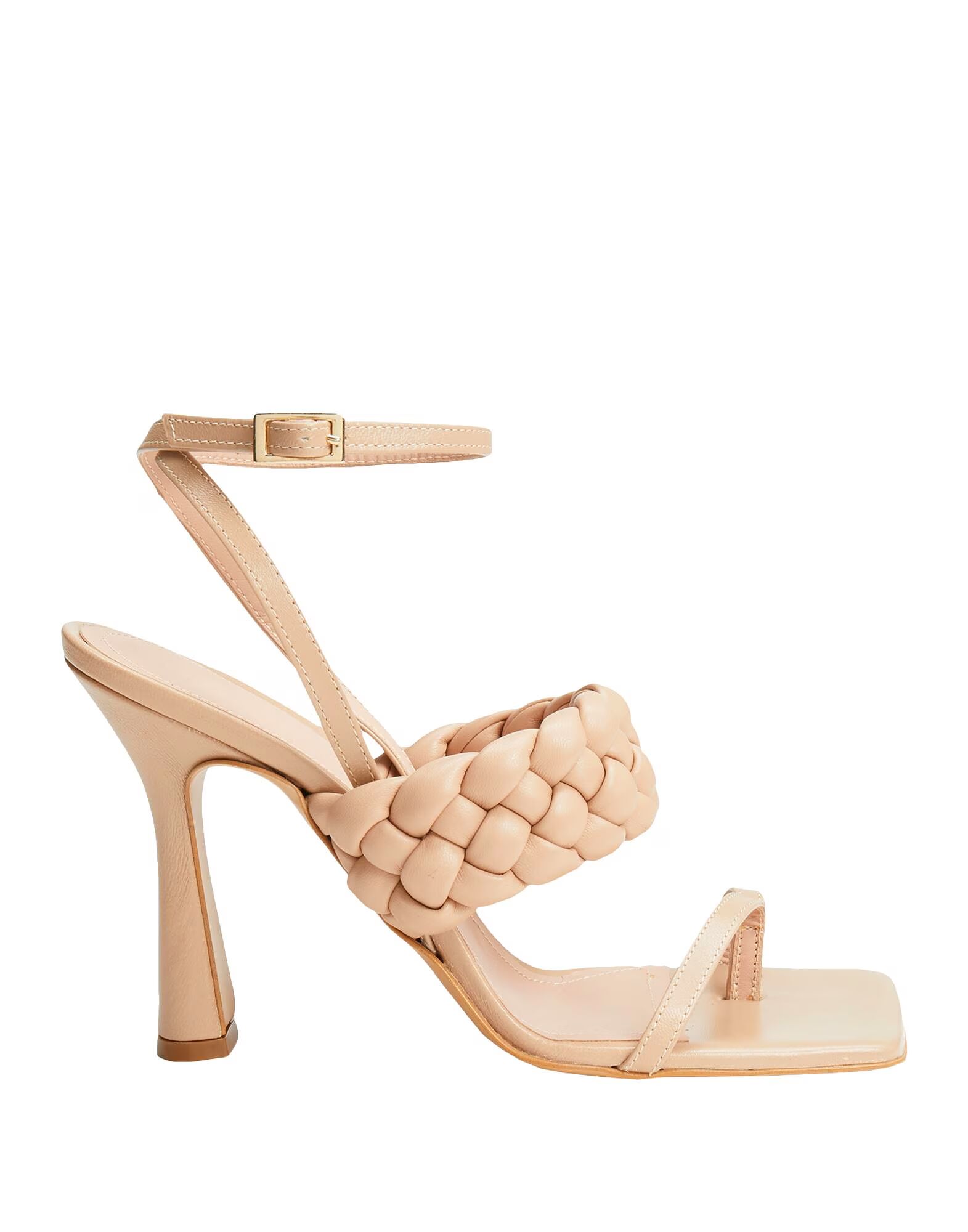 Сандалии High-Helled Sandals W/ Woven Strap 8 By Yoox, светло-коричневый