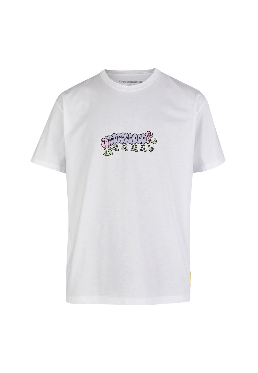 

Футболка Cleptomanicx Classic Tee Worm, White