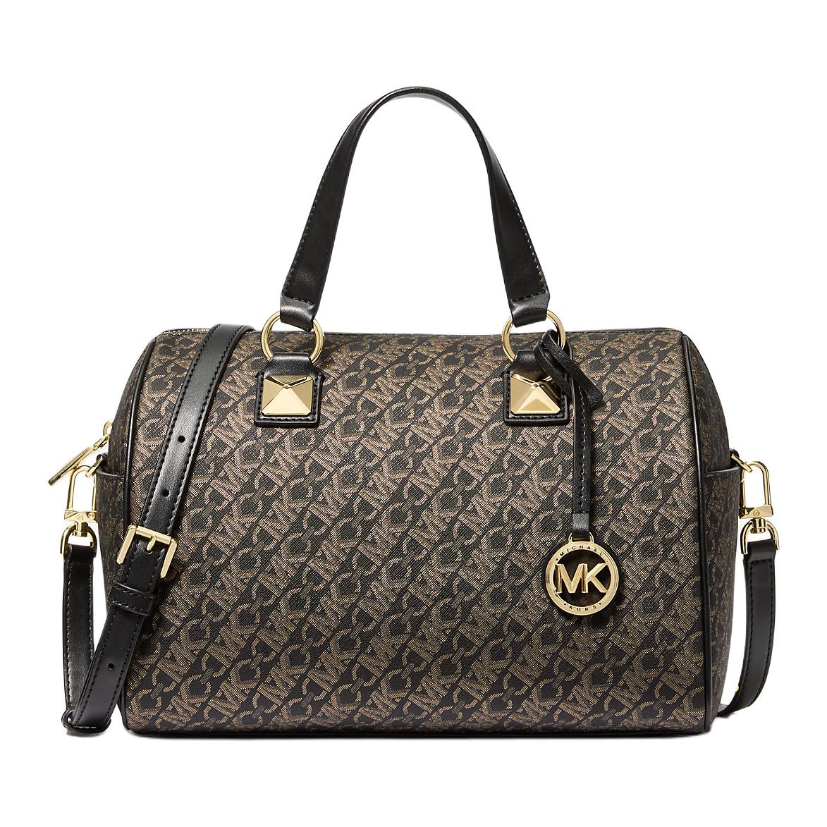 

Сумка Grayson Medium Metallic Empire Monogram MICHAEL KORS