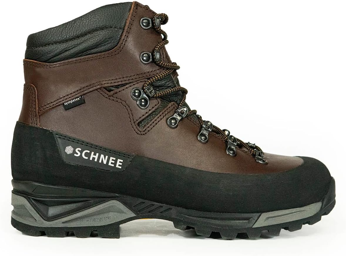 

Охотничьи ботинки SCHNEE'S Beartooth, без утеплителя, водонепроницаемые, с кожаным верхом высотой 18 см, черный