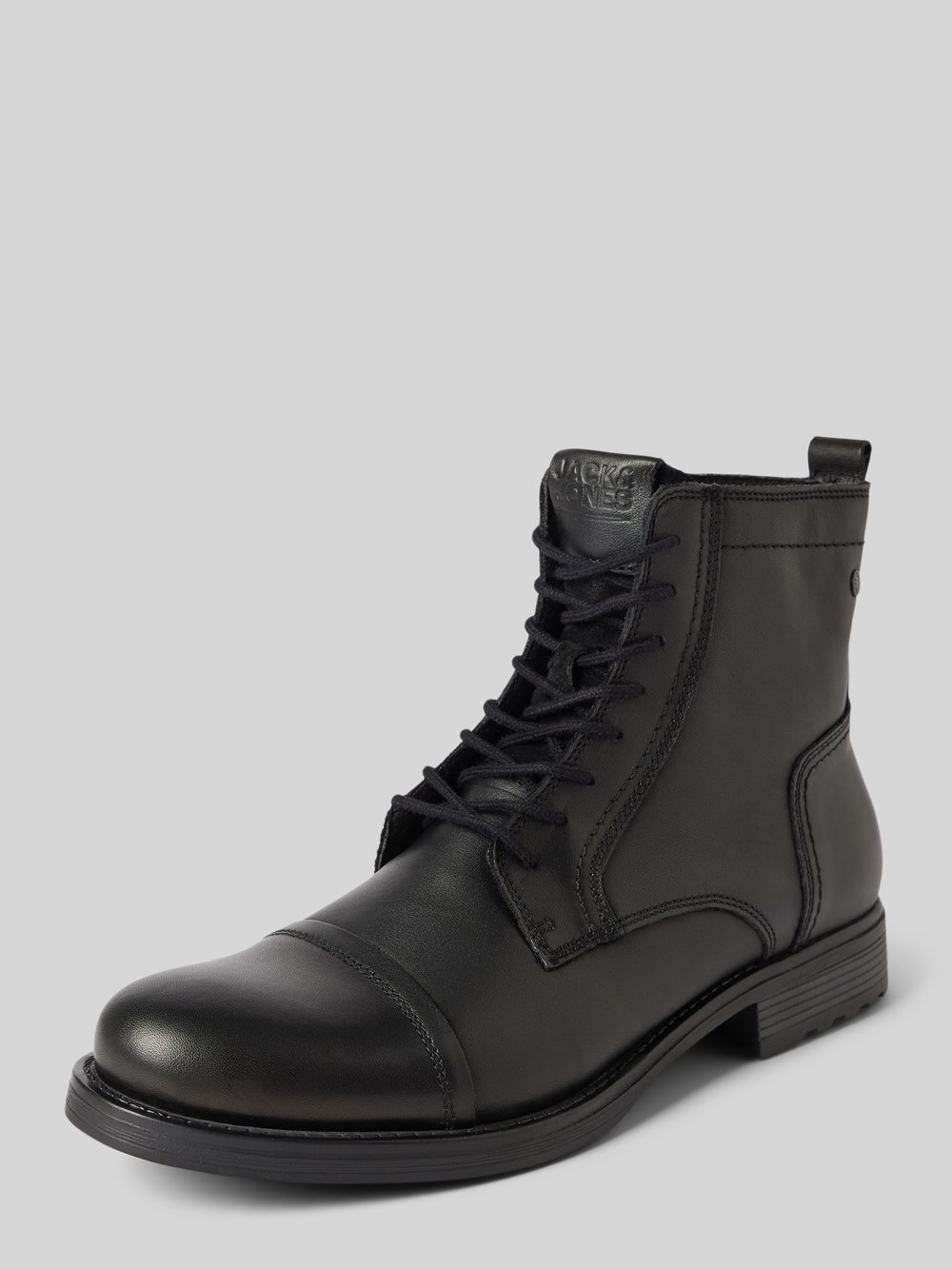 

Кожаные ботинки модель 'RUSSEL' Jack & Jones, черный