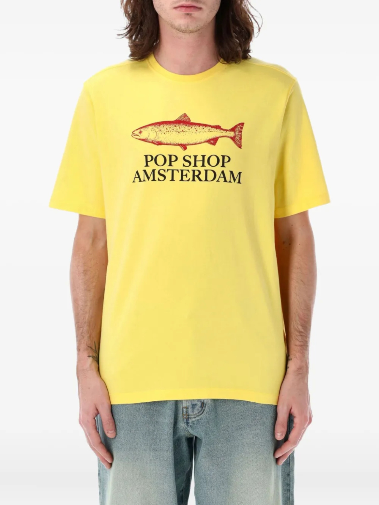 

Футболка из хлопка Pop Trading Company, желтый