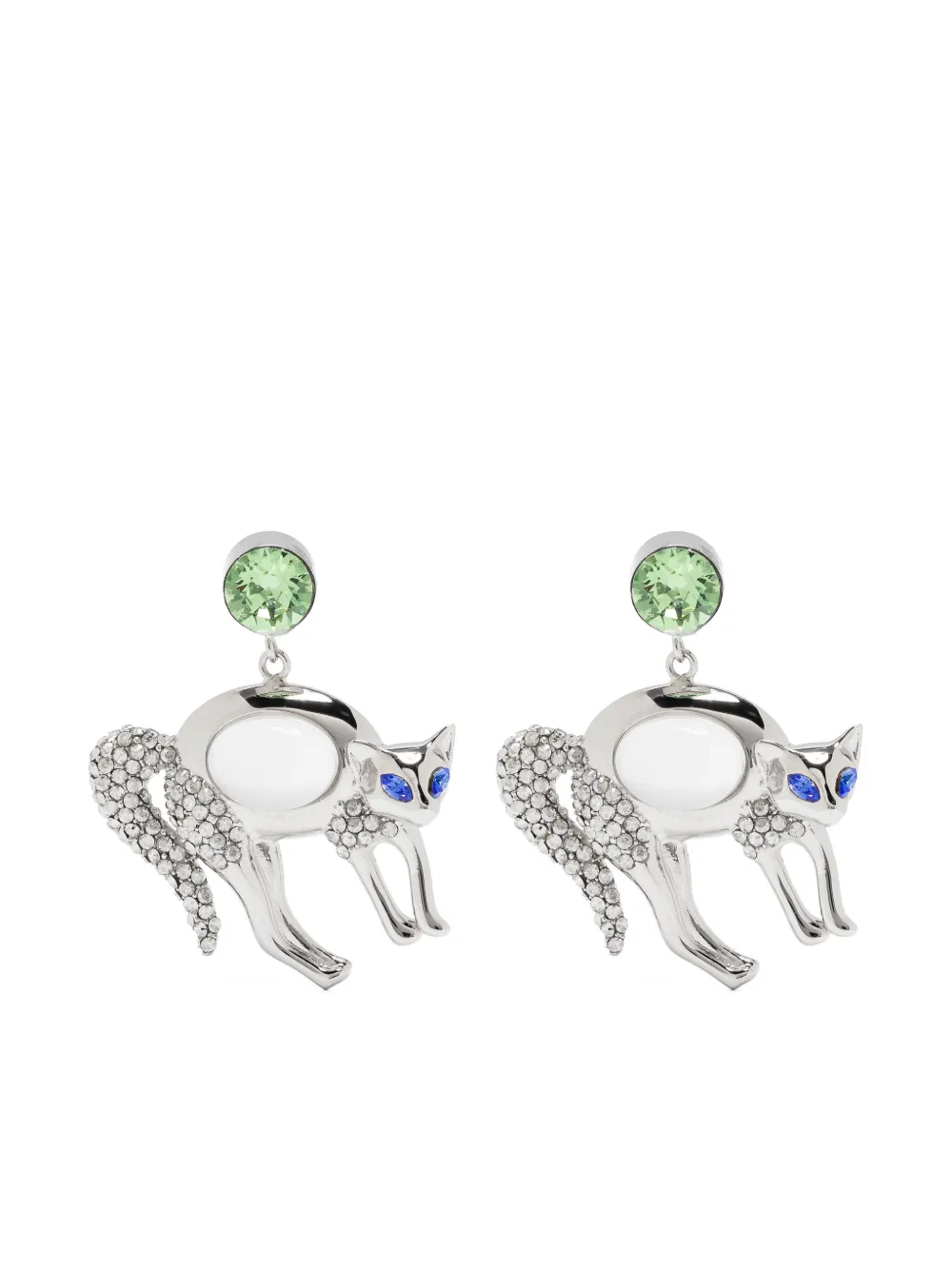 

Серьги в форме кошек Marni, серебяный