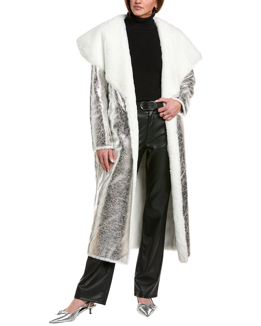 

Пальто Adrienne Landau Moonstone, цвет metallic