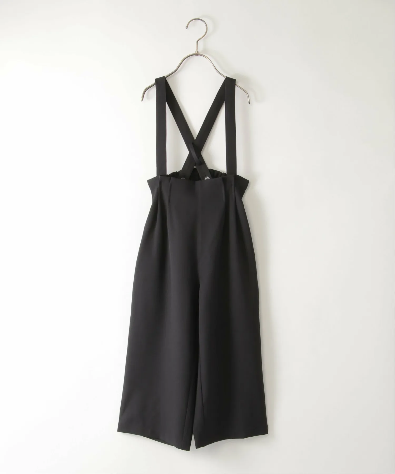 Широкие брюки на подтяжках (120-160 см) Ikka, black
