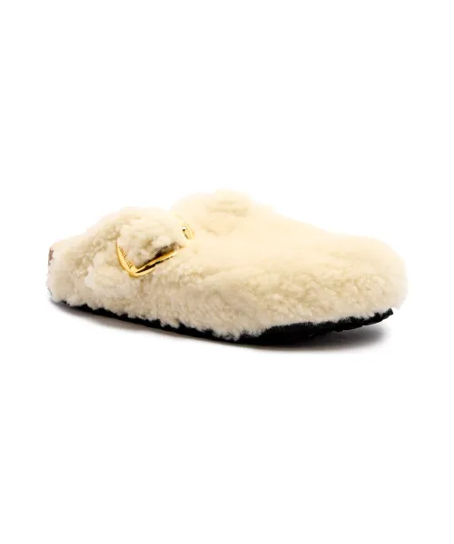 Бостонские мюли, кожаные сандалии Birkenstock, бежевый