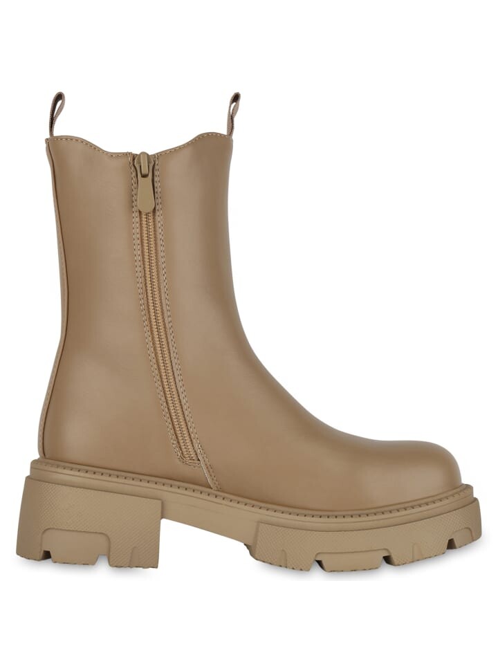 Ботильоны VAN HILL Plateau Boots Seraphina, хаки — фото 3