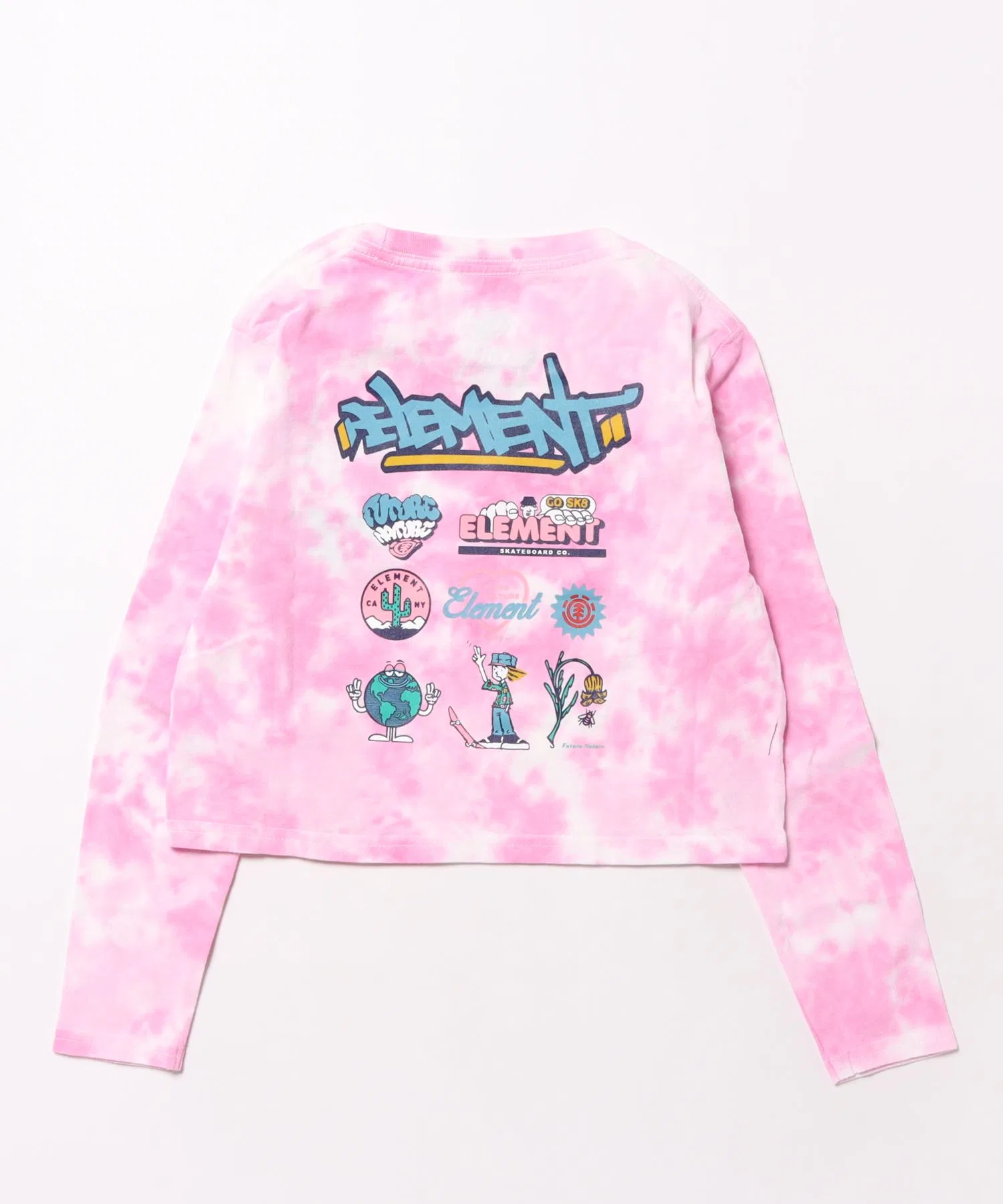 Детская футболка ELEMENT ACOMPANY LS GIRL с длинным рукавом разноцветная — фото 3