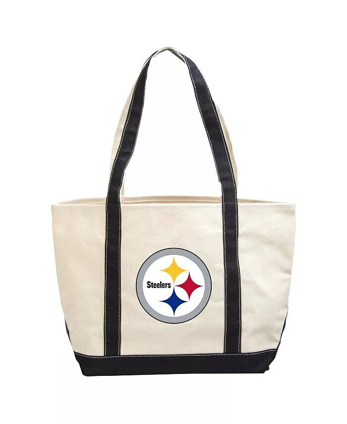 

Холщовая большая сумка Pittsburgh Steelers Logo Brands, бежевый
