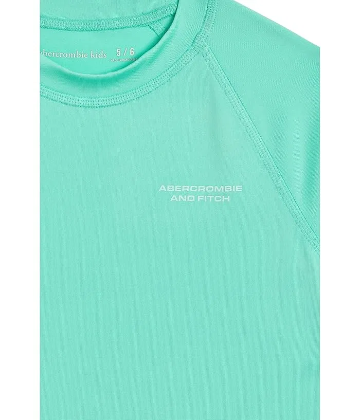Рашгард Core Short Sleeve abercrombie kids, Beach Glass — фото 3