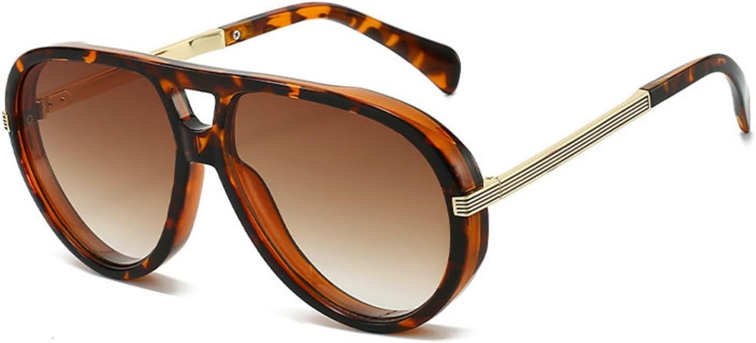 

Солнцезащитные очки Willochra Retro Pilot для женщин, модель 2026, стильные, классические, в винтажном стиле 70-х, с защитой от УФ-излучения UV400 и двойной перемычкой, C6