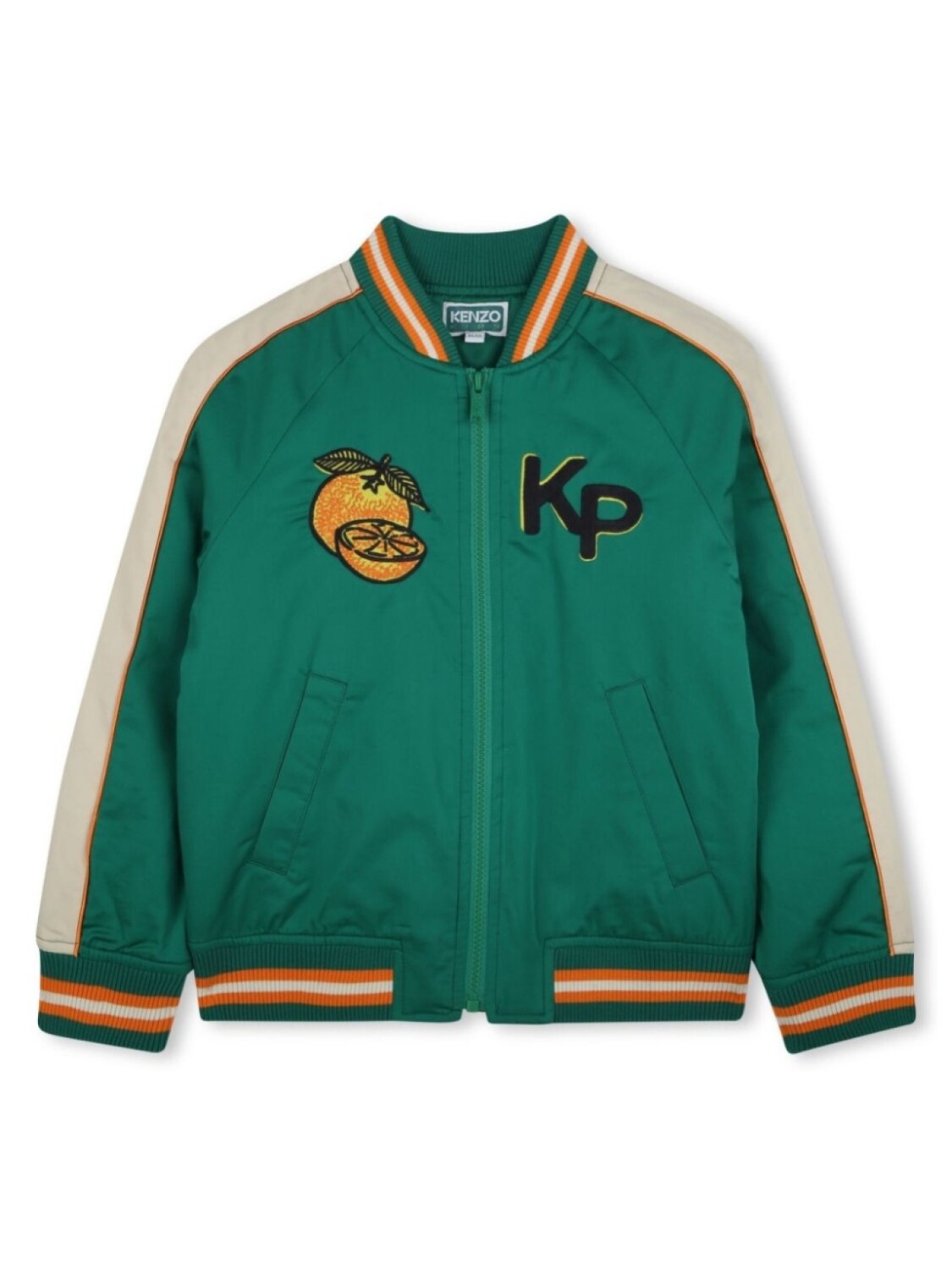 

Kenzo Kids бомбер с логотипом, зеленый