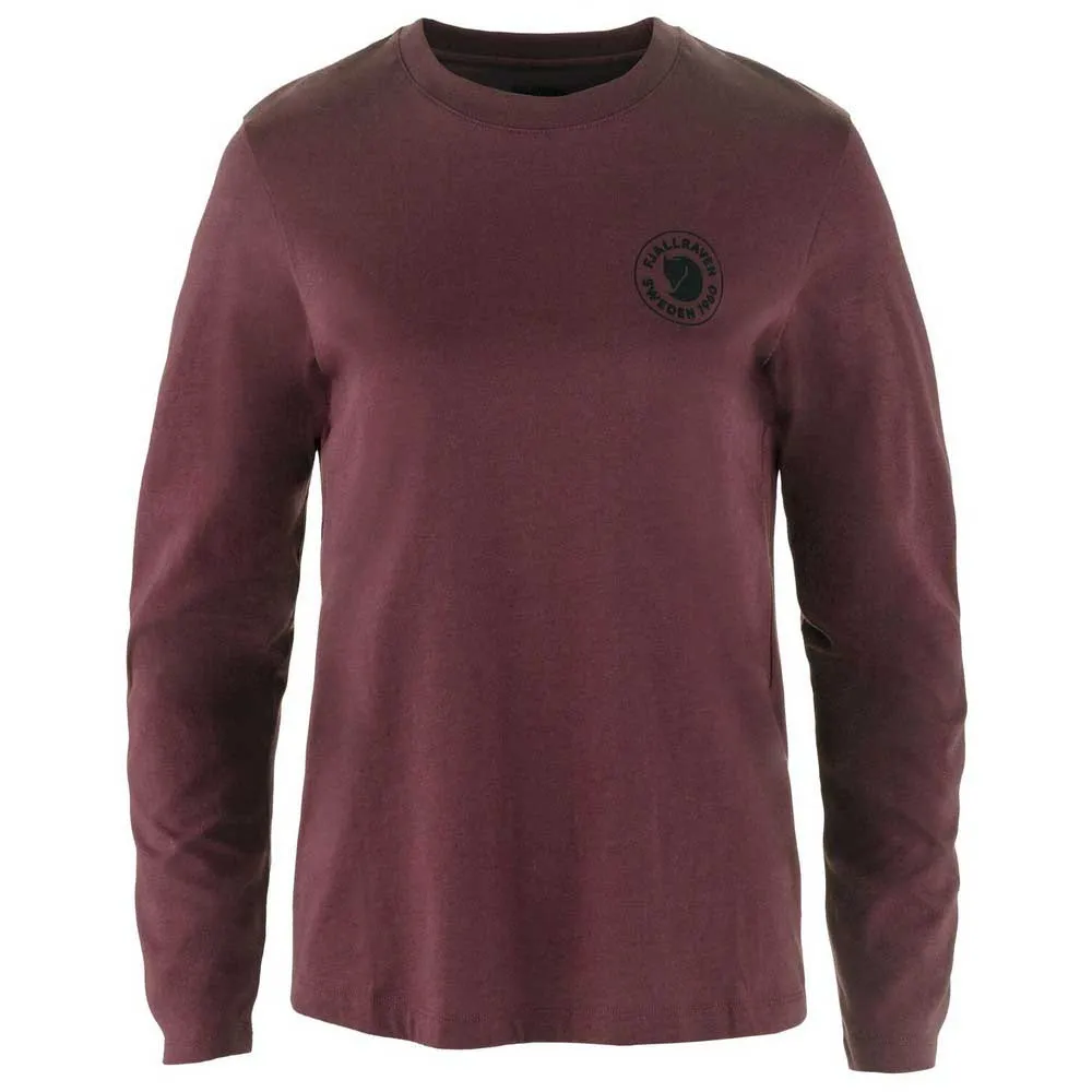 

Лонгслив Fjällräven 1960 Logo, фиолетовый