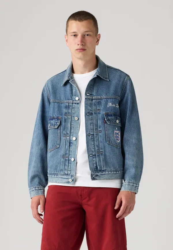 Куртка джинсовая Levi'S Football Type II Trucker Denim Jacket, синий деним