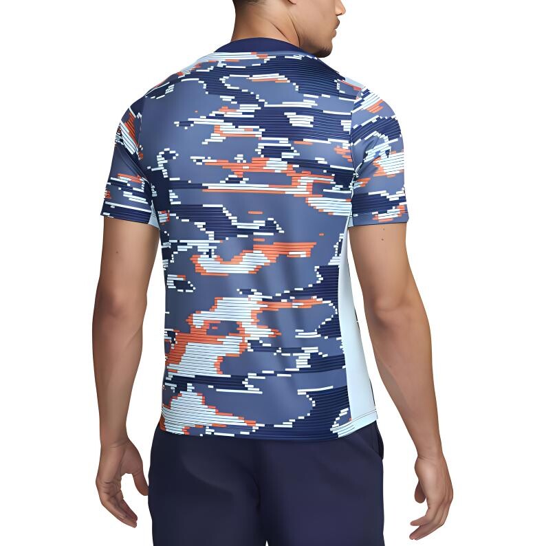 Футболка мужская синяя/белая Nike, синий — фото 2