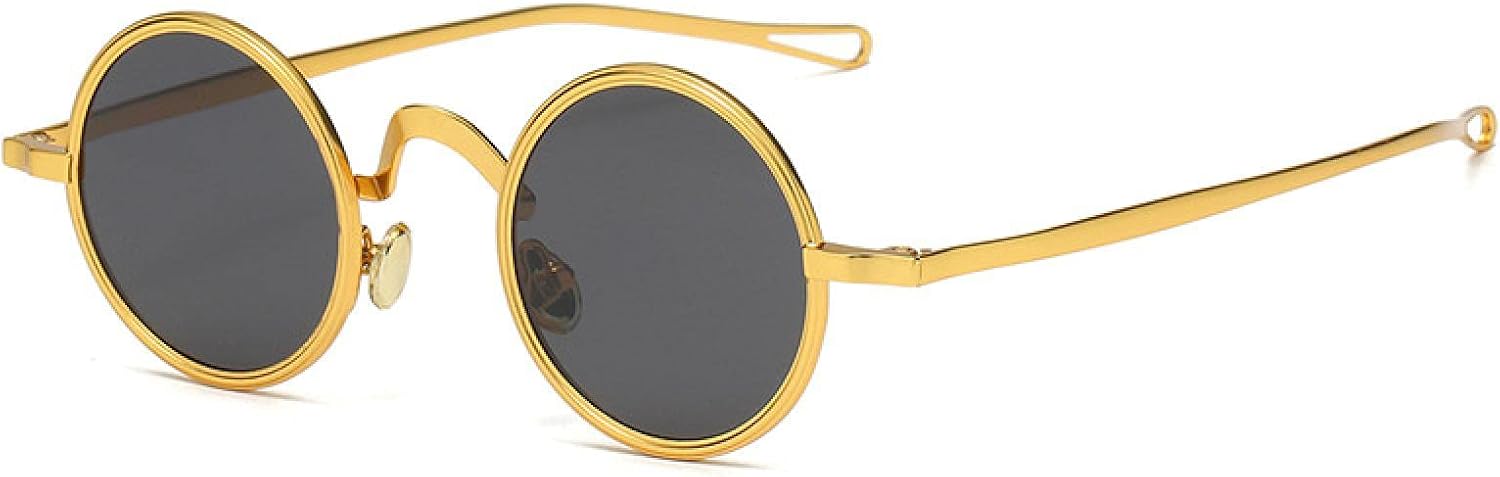 

Солнцезащитные очки с защитой от УФ-излучения UV400 | Металлическая круглая оправа в стиле панк для женщин с прозрачными линзами, для занятий спортом на открытом воздухе и вождения DSVIGF, 04