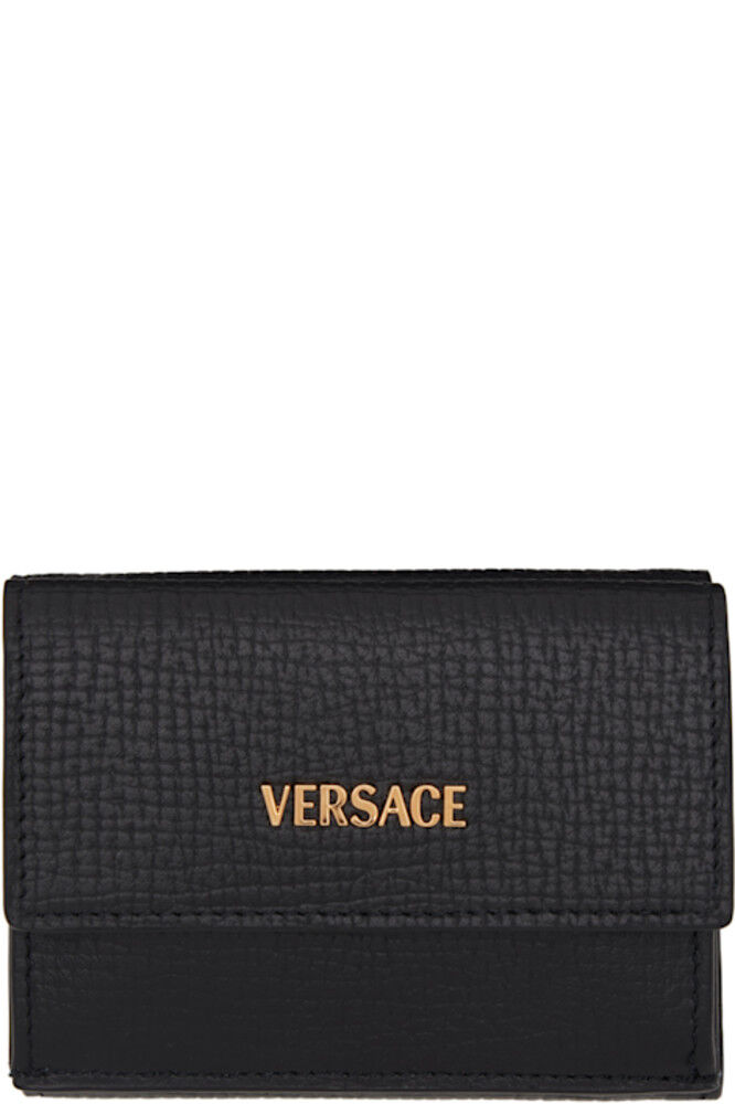 

Черный кошелек Versace Myth Trifold