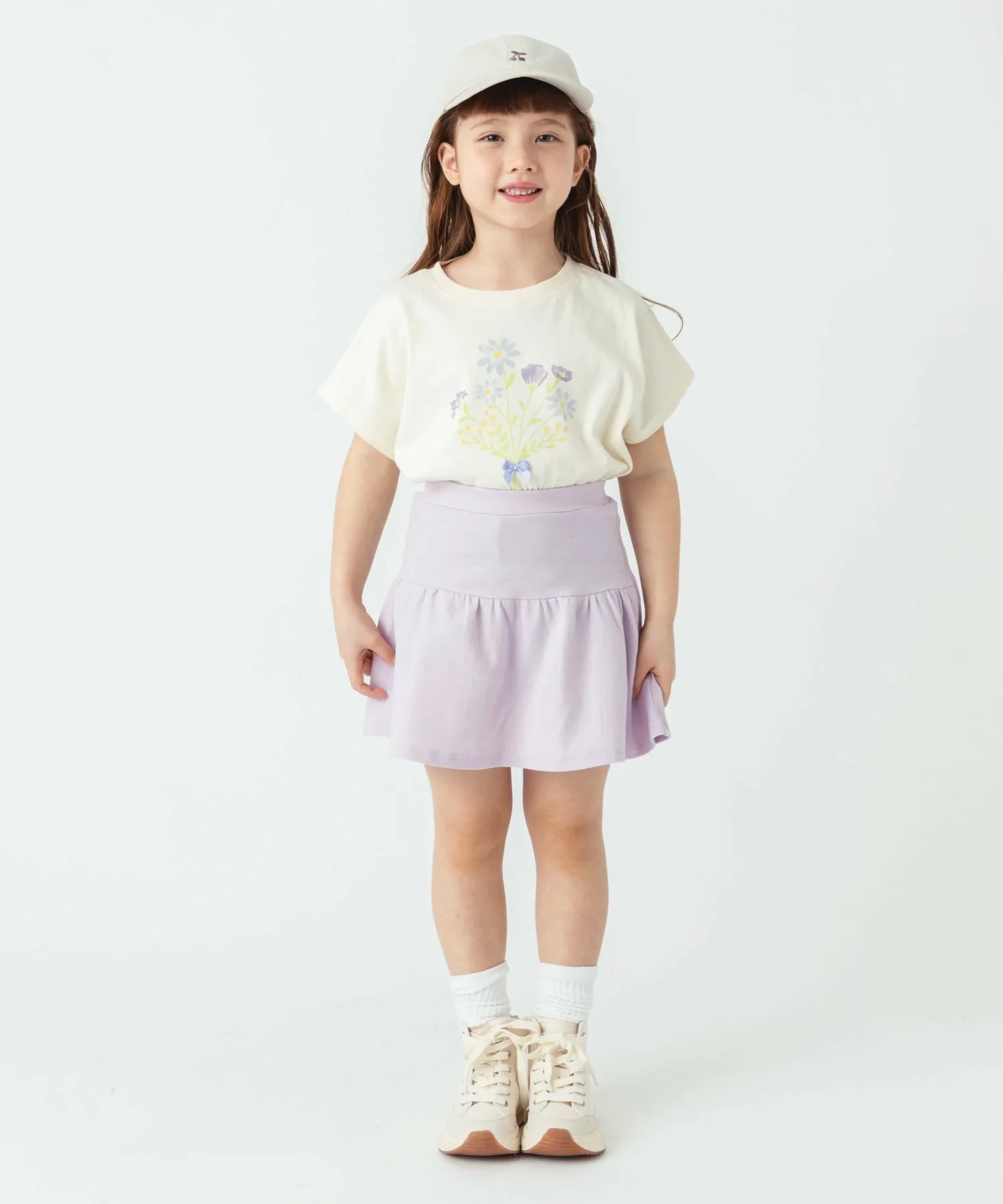 Юбка однотонные юбки длиной 1/4 Ever Closet, Lavender — фото 2