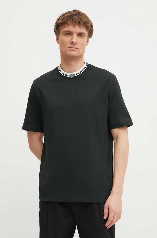 

Хлопковая футболка Armani Exchange, зеленый