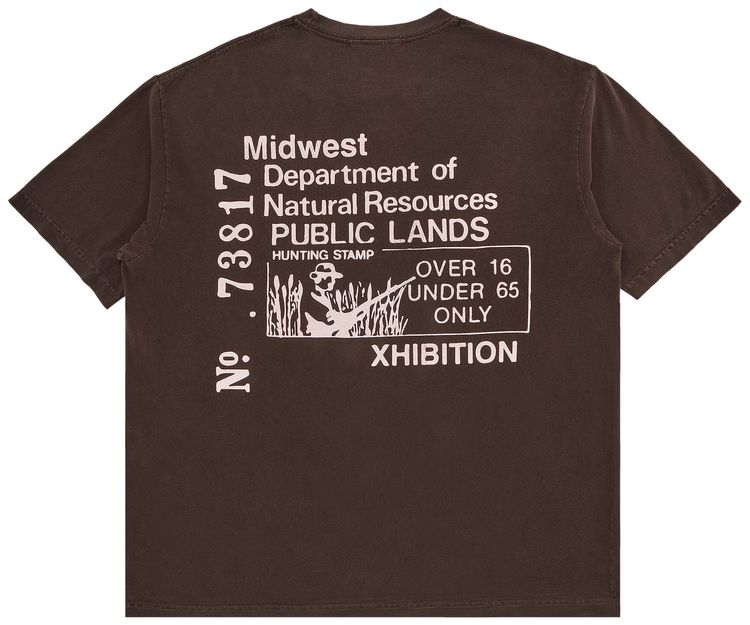 

Футболка «Кофе» с надписью «XHIBITION Public Lands», коричневый