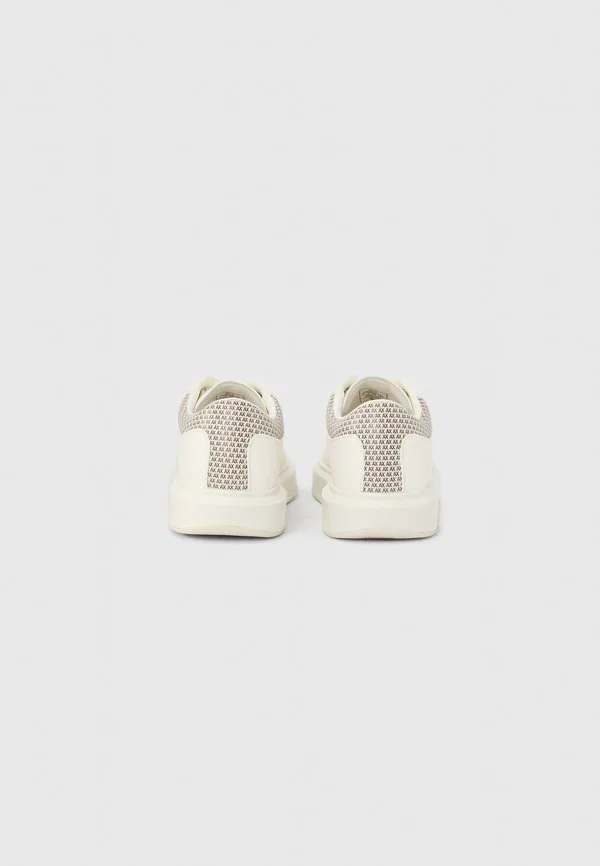 Кроссовки венеции Armani Exchange, Off White/Cream/Gunmetal — фото 3