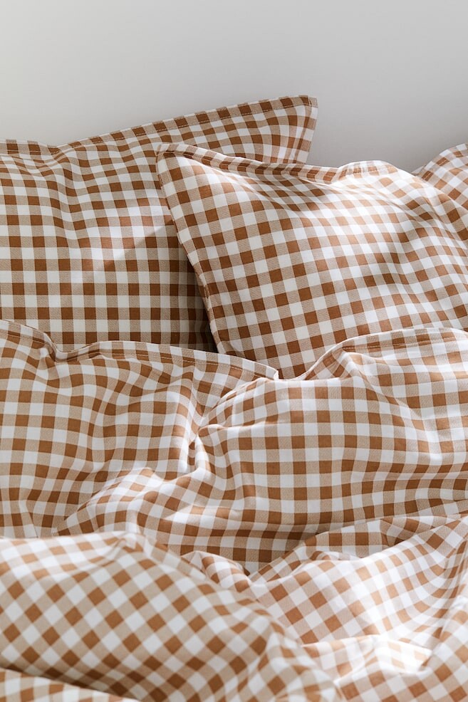 

Постельное белье с рисунком для двуспальной кровати H&M, коричневый