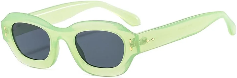 

Солнцезащитные очки UV400 с заклепками, градиентные, конфетные цвета, для женщин и мужчин, для бега и занятий спортом на открытом воздухе UYPTK, Green Grey