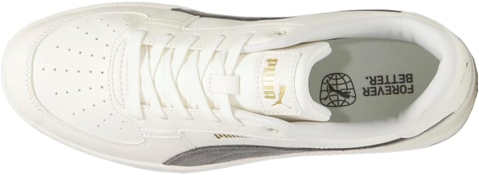 Мужские кроссовки PUMA Caven 2.0 из замши с шнуровкой, повседневные - белые — фото 4