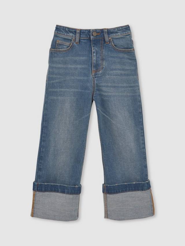 Детские джинсы Belinda Relaxed Turn Up Reiss, Blue — фото 3