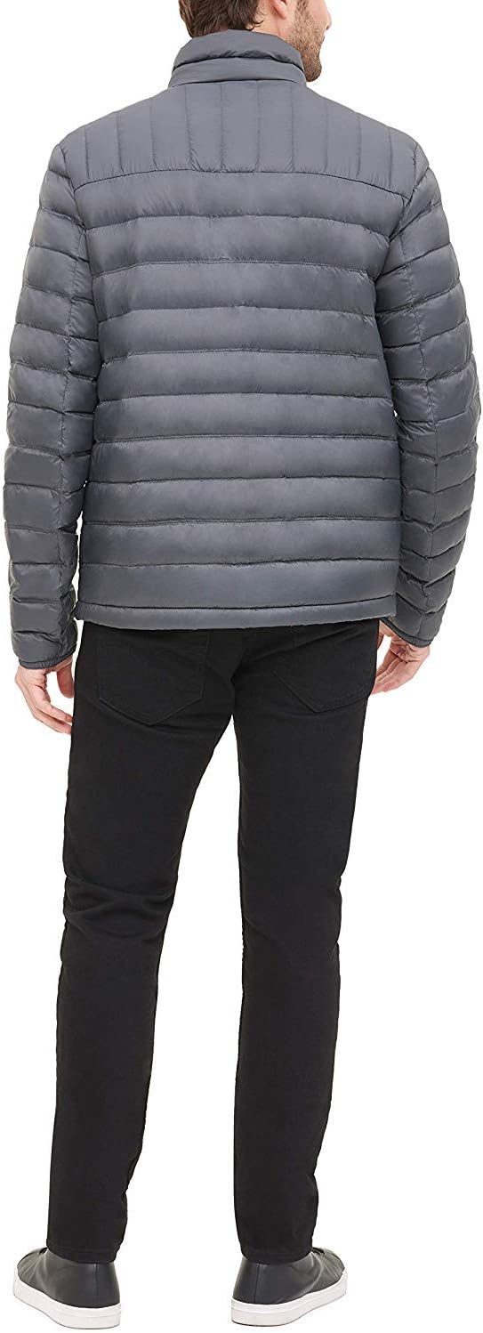 Мужская утепленная пуховая куртка Tommy Hilfiger с возможностью упаковки, Charcoal — фото 2